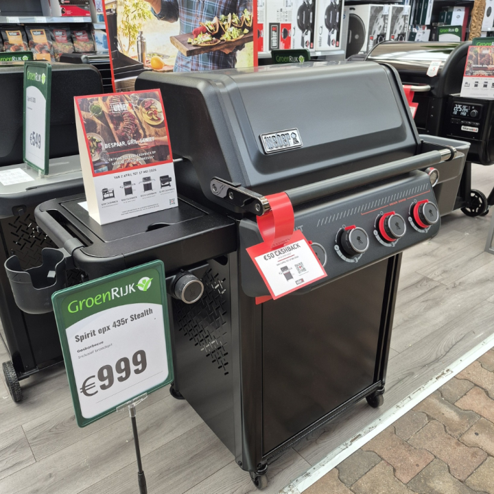 Shop uw Weber BBQ bij tuincentrum GroenRijk de Wilskracht in Den Haag!