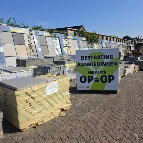 Nieuw terras? Nu extra voordelige bestrating partijen!