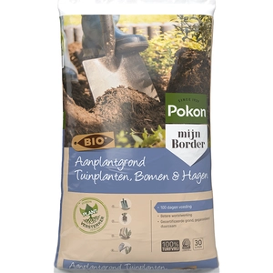 Pokon Bio Aanplantgrond Tuinplanten, Bomen & Hagen 30L - afbeelding 1