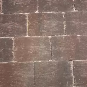 Abbeystones 20x30x6 cm gesmoord bruin met deklaag