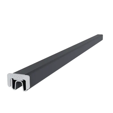 NewTechWood aluminium frameset t.b.v. reguliere schermplanken, zwart. - afbeelding 3