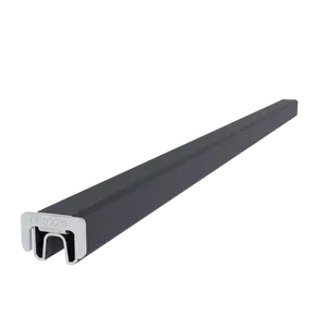 NewTechWood aluminium frameset t.b.v. reguliere schermplanken, zwart. - afbeelding 3