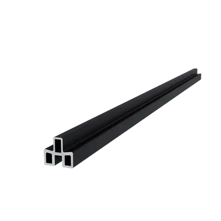 NewTechWood aluminium frameset t.b.v. triple schermplanken, zwart.