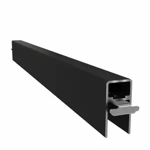 NewTechWood aluminium frameset t.b.v. verticale schermen, zwart. - afbeelding 1