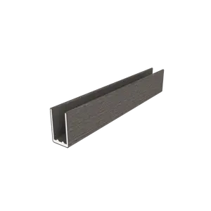 NewTechWood aluminium co-extrusie frameset t.b.v scherm i.c.m betonpalen, Silver gray - afbeelding 3