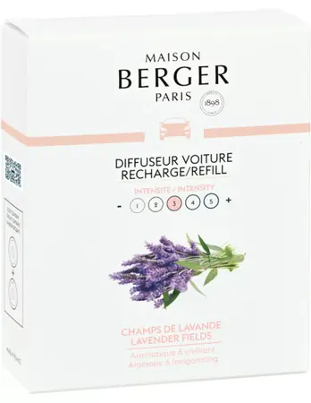 Autoparfum navulling 2 stuks Champs de lavande