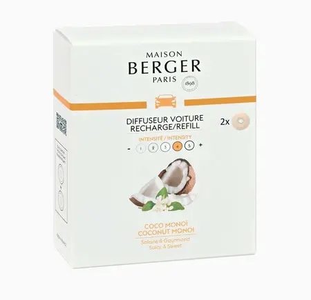 Autoparfum navulling 2 stuks Coco Monoï