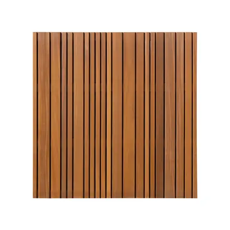 Thermovision Ayous geschaafd lattenscherm variabel, verticaal, 180 x 180 x 3,9 cm, thermisch gemodif