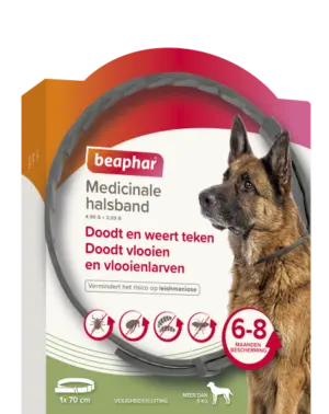 BEAPHAR Bea spc micinale halsband hond vanaf 8kg