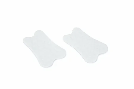 BEEZTEES Inlegdoek papier 6x3cm wit