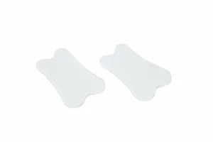 BEEZTEES Inlegdoek papier 8x4cm wit