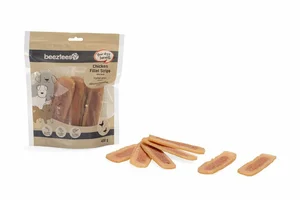 Beeztees Kipfilet Strips met eend – Hondensnack – 400 gr - afbeelding 2