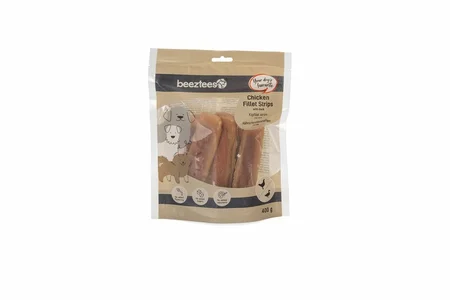 Beeztees Kipfilet Strips met eend – Hondensnack – 400 gr - afbeelding 3