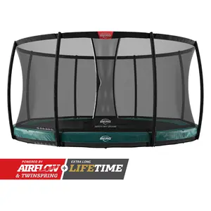 BERG Elite InGround 380 Groen + Safety Net Deluxe