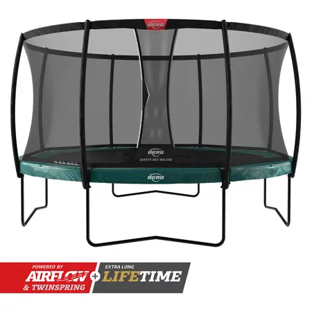 BERG Elite Regular 380 Groen + Safety Net Deluxe