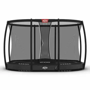 BERG Grand Champion InGround 350 Grijs + Safety Net Deluxe