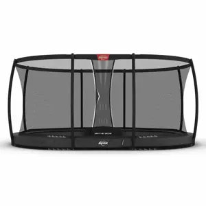 BERG Grand Champion InGround 470 Grijs + Safety Net Deluxe