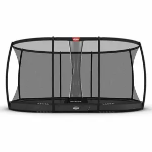 BERG Grand Champion InGround 520 Grijs + Safety Net DLX XL
