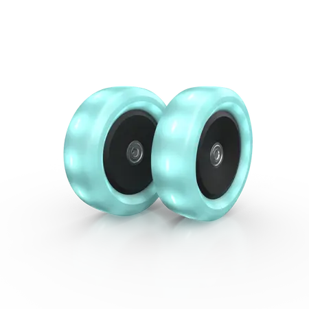BERG Nexo Wheels 120x40mm Lights Mint
