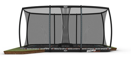 BERG SPORTS Ultim Pro Bouncer FlatGround 500 + Safety Net XL