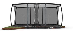 BERG SPORTS Ultim Pro Bouncer FlatGround 500 + Safety Net XL