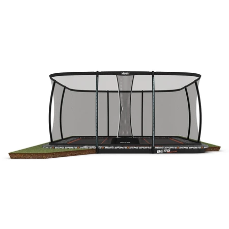BERG SPORTS Ultim Pro Bouncer FlatGround 5x5 + Safety Net XL