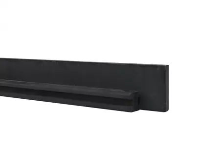 Betonpaal glad met diamantkop 10 x 10 x 310 cm, antraciet ongecoat, tussenpaal t.b.v. 2 betonplaten. - afbeelding 1