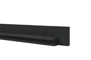 Betonpaal glad met diamantkop 10 x 10 x 310 cm, antraciet ongecoat, tussenpaal t.b.v. 2 betonplaten. - afbeelding 1