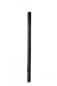 Betonpaal met sleuf en platte kop t.b.v. schutting 11,5 x 11,5 x 277 cm, antraciet tussenpaal, gecoa - afbeelding 1