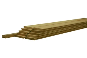 Betowood scherm douglas inclusief afdekkap 187x224cm, groen geïmpregneerd.