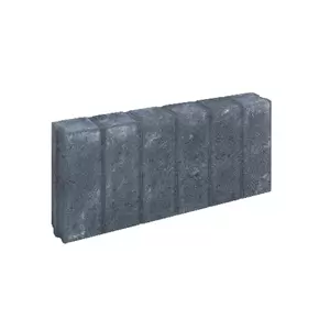 Blokjesband  Zwart 8x25x50
