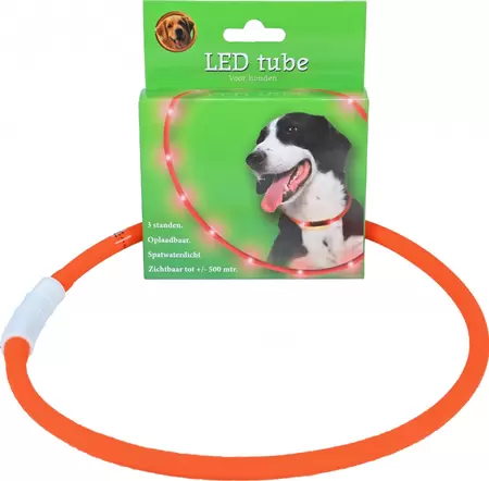 BOON LED Halsband Verstelbaar 20-70cm Oranje