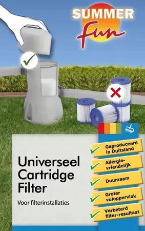 Cartridgefilter universeel