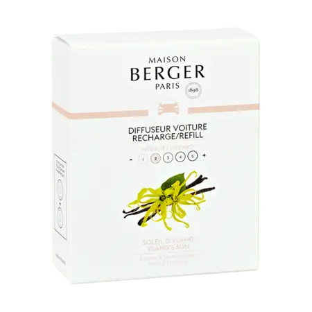Autoparfum navulling 2 stuks Soleil d'Ylang