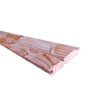 Douglas geschaafd 2-zijdig dubbel rhombus profielplank, 2,7 x 14,5 x 224 cm onbehandeld