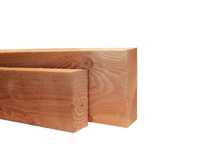 Douglas geschaafde gording 6,5 x 21 x 600 cm, onbehandeld.