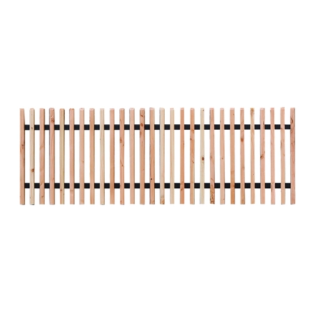 Douglas lattenhekwerk met zwart gespoten liggers, 180 x 80 cm, onbehandeld.