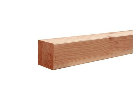 Douglas geschaafde paal triple verlijmd 20 x 20 x 250 cm, onbehandeld