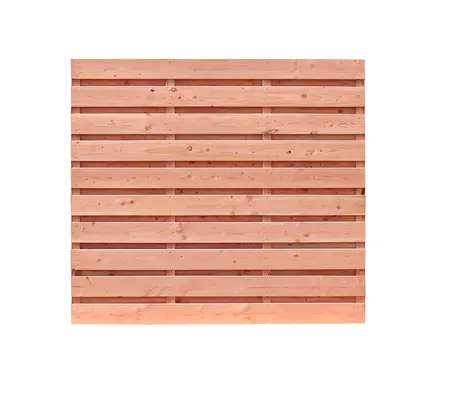 Douglas geschaafd plankenscherm 19-planks 16 mm, 194 x 180 x 4,8 cm, onbehandeld
