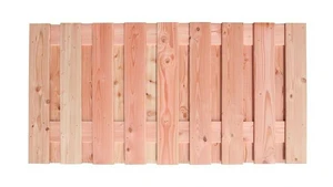Douglas geschaafd plankenscherm 19-planks 16 mm, 180 x 90 cm, onbehandeld