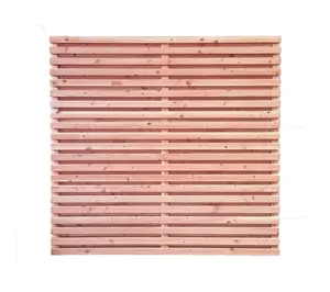 Douglas lattenscherm rhombus 20/21 planks, recht horizontaal 180 x 180 cm, onbehandeld