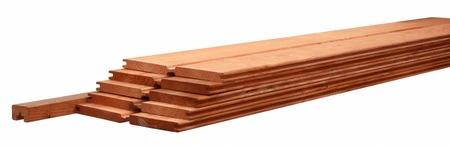 Douglas afdekkap t.b.v. Betowood schermen 4,5 x 7,0 x 220 cm, onbehandeld.