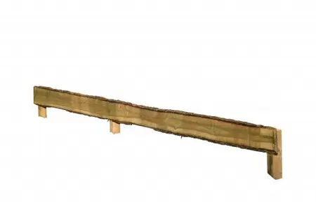 Douglas fijnbezaagd schaaldeel 1,9 x 12-25 x 400 cm, onbehandeld.
