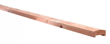 Douglas geschaafde afdekkap met sponning (6,1 x 1 cm) 4,2 x 8,5 x 180 cm, groen geïmpregneerd. - afbeelding 1