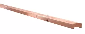 Douglas geschaafde afdekkap met sponning (6,1 x 1 cm) 4,2 x 8,5 x 180 cm, groen geïmpregneerd. - afbeelding 1