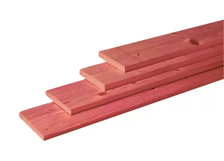 Douglas geschaafde plank 1,8 x 16,0 x 180 cm, groen geïmpregneerd. - afbeelding 1