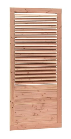 Shutterscherm douglas, 89 x 224 cm, groen geïmpregneerd