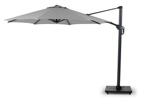Durasol Parasol 350 cm Ø Light Grey