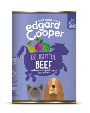 Edgard&Cooper hond adult blik rund 400gr