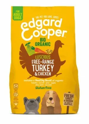 Edgard&Cooper hond adult brok bio kalkoen 2,5kg